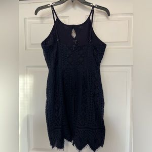 Navy blue lace dress